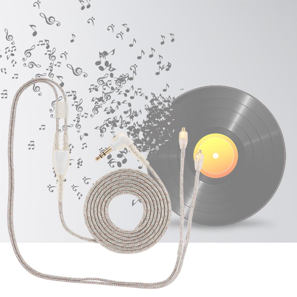 Opletený kabel pro sluchátka pro se215 se425 se535 se846 ue900(Transparentní bez mikrofonu)