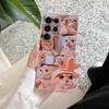Funny Cartoon Cat Phone Case S25Ultra For Samsung Galaxy S25 S24 S23 S21 Ultra S20 FE S22 Plus A35 A55 S24FE 5G Case Clear Cover