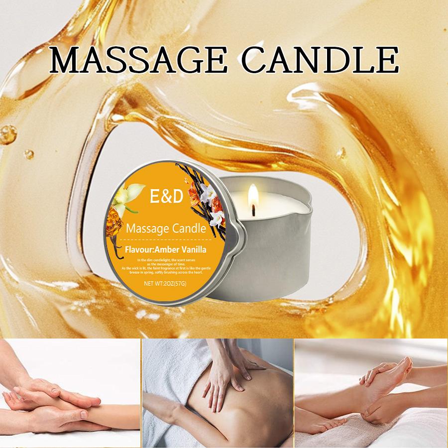1pc Massage Oil Candle, Spa Essentials,Hydrating & Soothing, Relieving Dry Skin,Amazing Gift for Menor Women/2oz