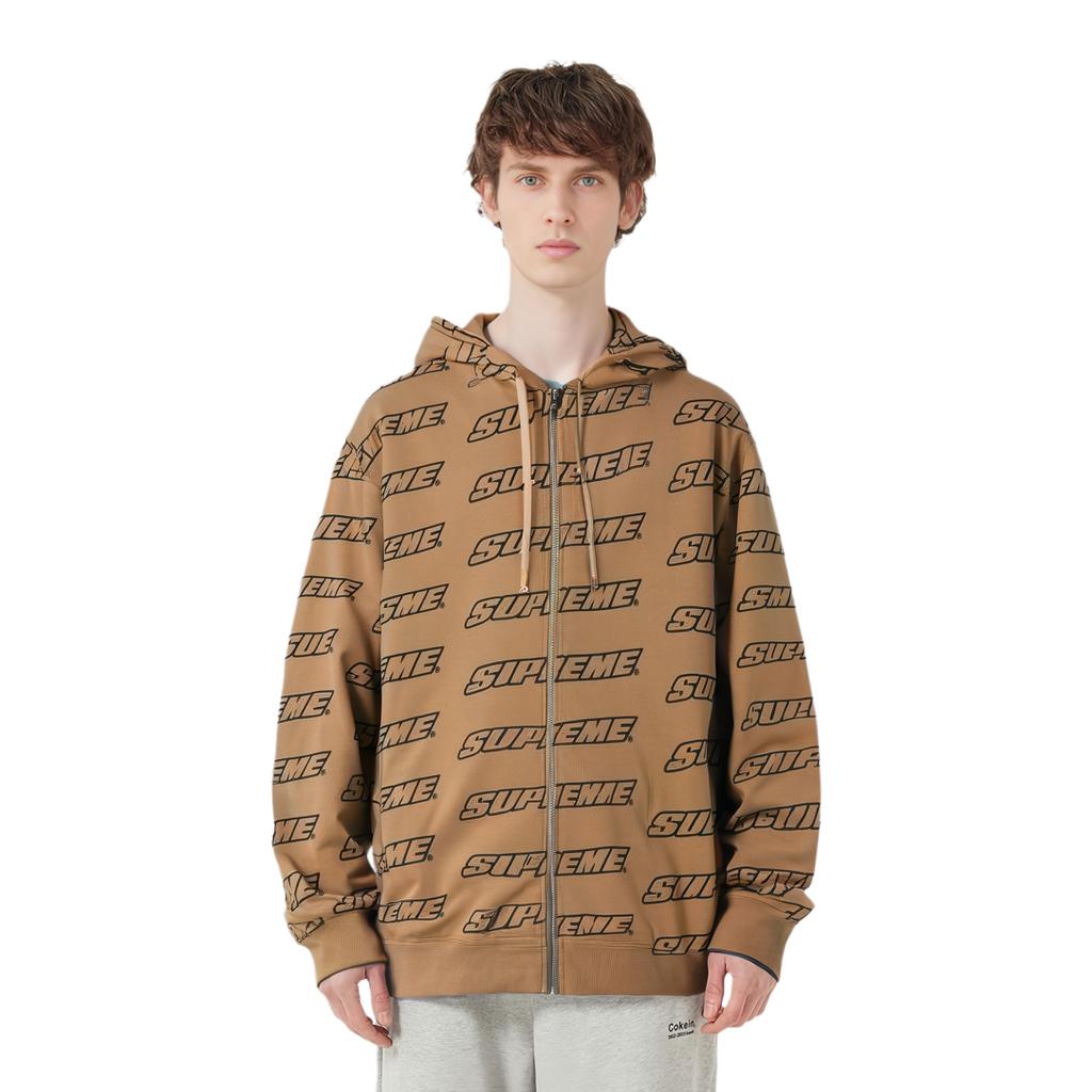 Supreme Repeat Zip Up Hooded Sweatshirt SUP-SS21-890