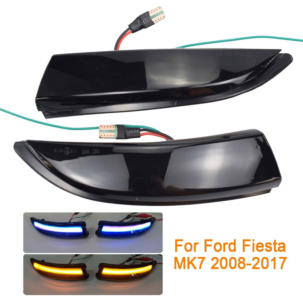 Dynamic Blinker For Ford Fiesta Mk7 2008-2017 B-Max 2012-2017 LED Side Wing Flowing Turn Signal Light Side Lamp Arrow