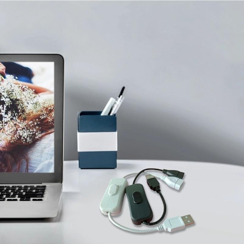 withSwitch USB Male To Female Extension Cable Chaging Data Transfer 4core Wire for Small Electronics Power Apply