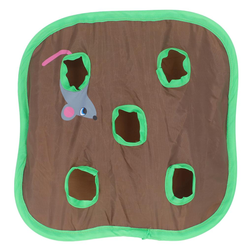 9 Hål Katt Leksak Katt Interaktiv Tunnel Leksak Rolig Mus Jakt Leksak Hopfällbar Pussel Träningsleksak