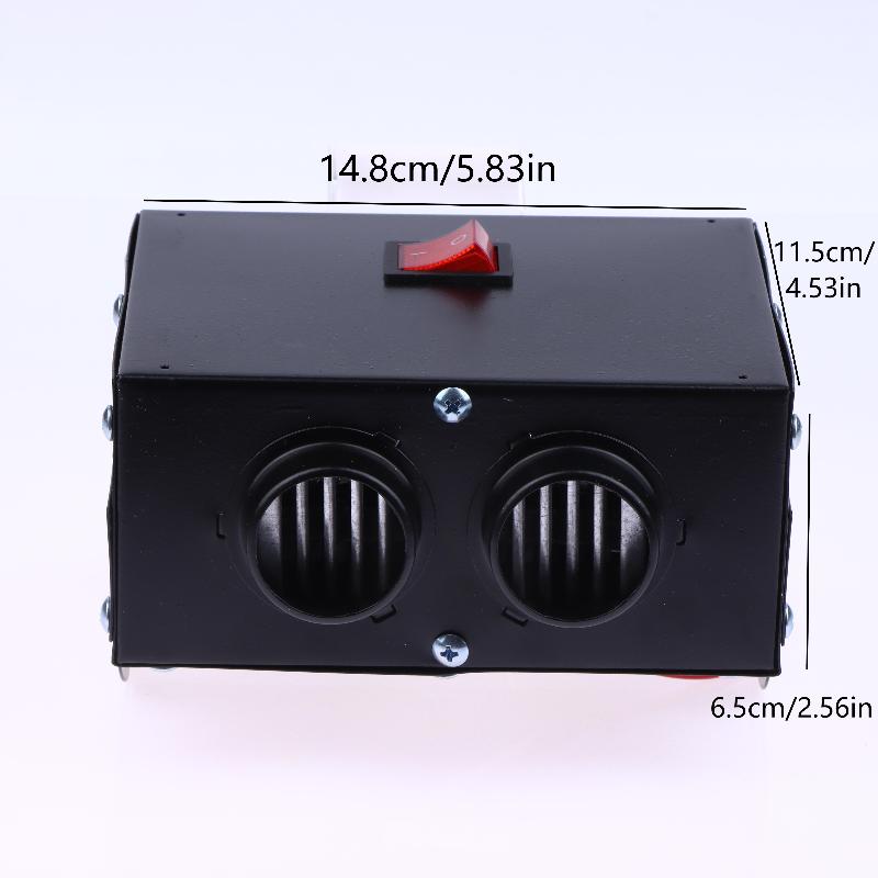 Car Heater 12V/24V 500W High Power Electric Heating Fan Portable Trucks Air Heater Winter Car Heater Defroster Kit
