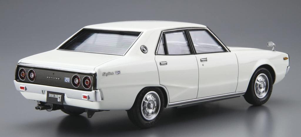 Aoshima Bunka Kyozai The Model Car Series 47 Nissan GC110 Skyline 2000GT 1972 Plastic Model Kit Co., Ltd. (AOSHIMA) 1/24 No.