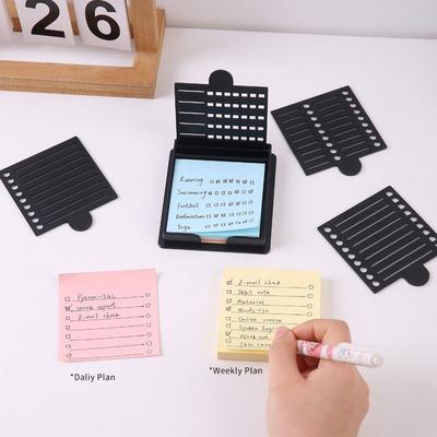 Notizbox Haftnotizhalter Set Haftnotiz-Aufbewahrungswerkzeuge Haftpads Basis Home Office