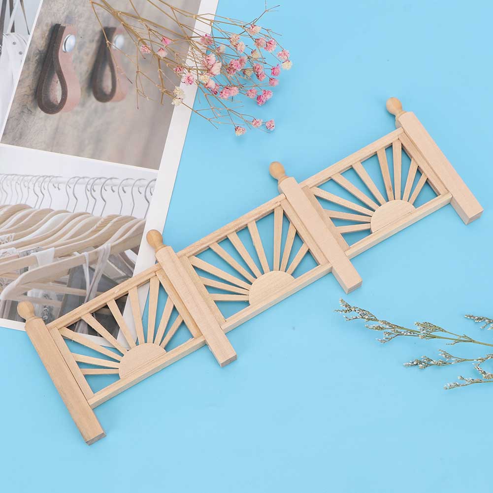 1:12 Doll House Miniature Handrail Garden Accessory Balcony Decoration Toy