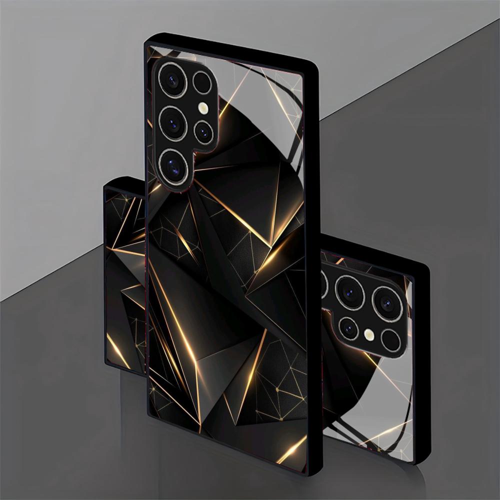 Buňkovité skleněné pouzdro na telefon s lehkým vzorem Pro Samsung Galaxy S26 S25 S24 S22 S23 Ultra S21 S20 Plus 5G Matné protiskluzové plné krytí