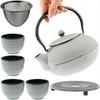 CAST IRON KETTLE 1.5L TEA INFuser 4 Cups 5-piece Set for a Gift