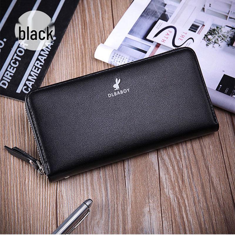 

Мужской кожаный деловой кошелек-клатч