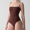 Slimming Nude Cami Bodysuit with Detachable Straps and Breathable Tummy Control.