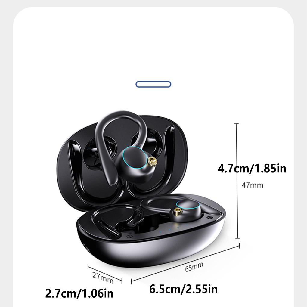Noise Cancelling Bluetooth-compatible 5 2 Earphones Traveling Headphone Exercise Wireless Earhoook Headset Earbuds