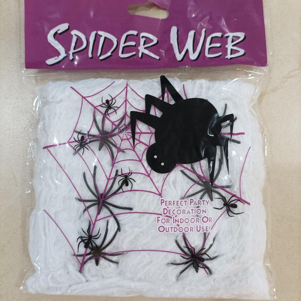 Halloween Spinnennetz Dekoration Requisiten: Baumwollgewebe 20 g, 40 g, 60 g, 100 g – Großes Lager verfügbar