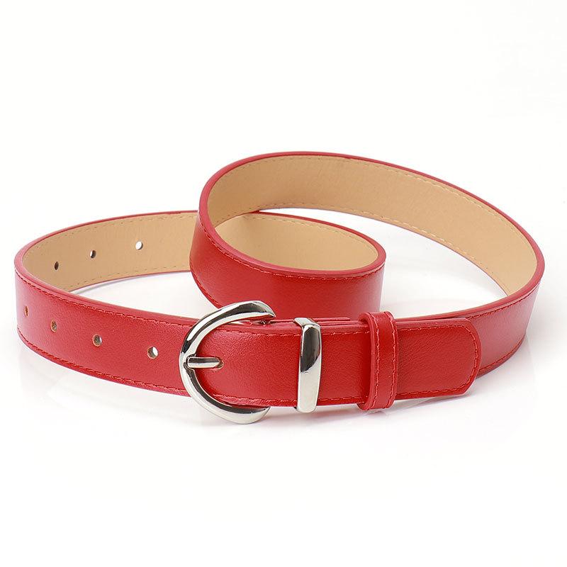 Belt Women'S Minimalist High-End Sense Imitation Leather Style Jeans Women'S Belt