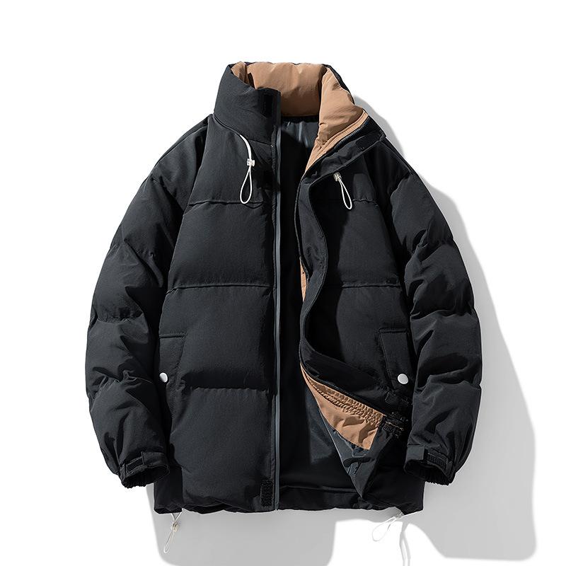 Cotton Coat Couple's Jacket Winter New Thickened Warm Casual Bread Coat Trendy Brand Sports Fashion Stand Collar Cotton Jacket