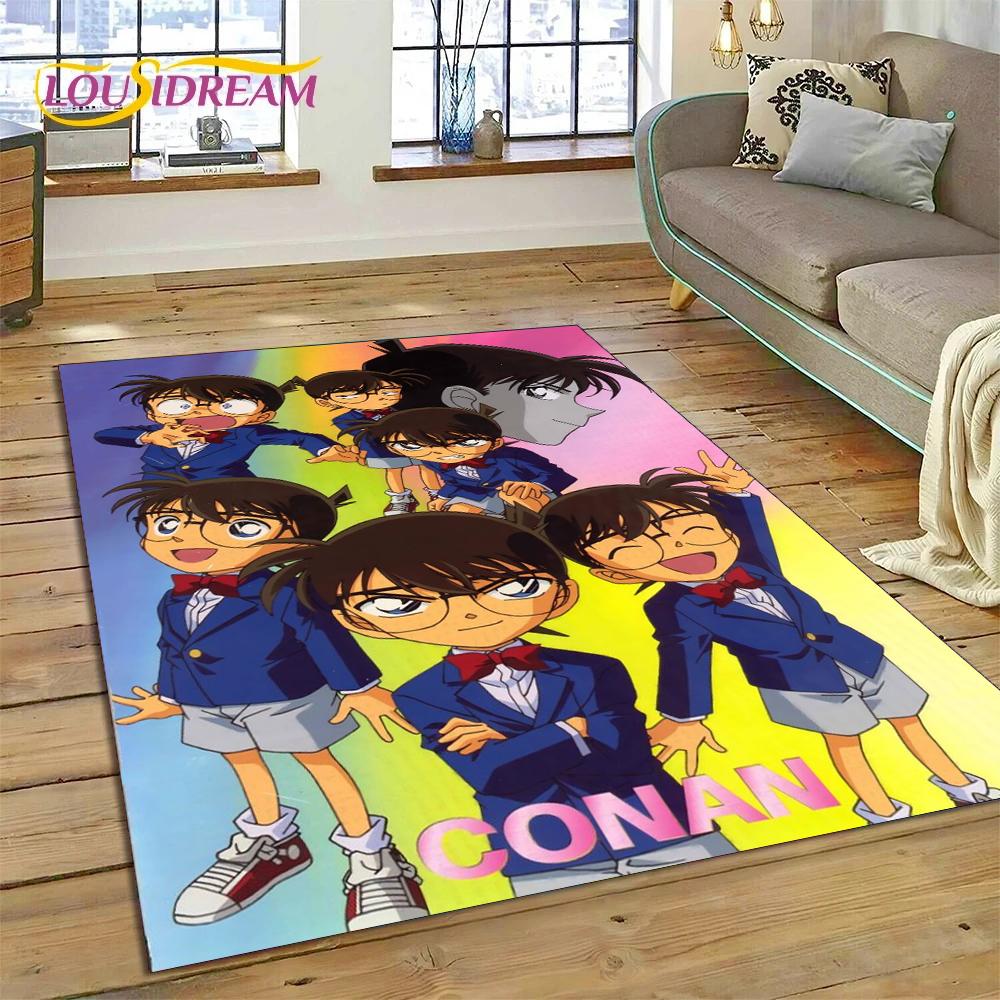 Anime Detective Conan Cartoon Rug Carpet for Living Room Bedroom Home Decor,Floor Mat Non-slip Decoration for Sofa Doormat Gift
