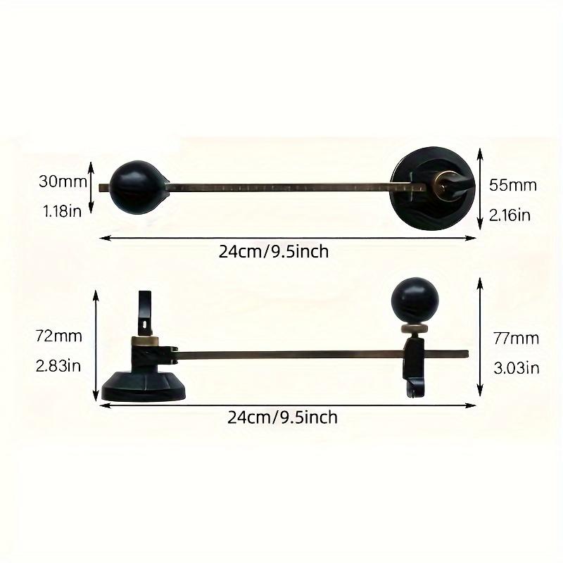 [Glass Cutter Tool] One Piece of an Adjustable Circular Glass Cutter Featuring a Suction Cup - a Metal Manual Compass-Style Tool for Cutting Glass