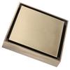 Square Floor Drain Brass Material Hair Catcher Drain Durable Shower Floor Drain  Garage Drain