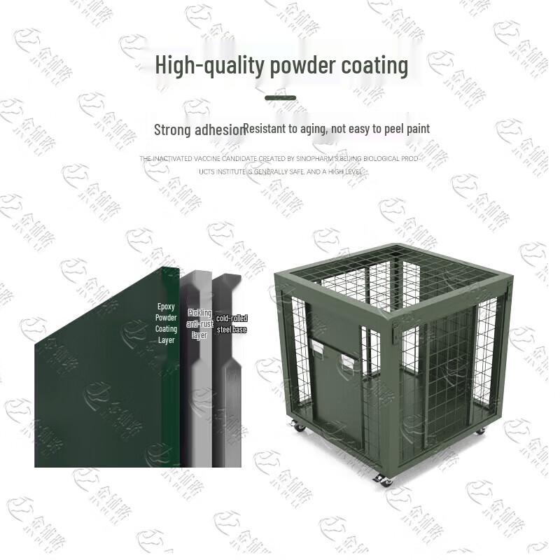 Heavy Duty Movable Storage Cage with Wheels and Handle