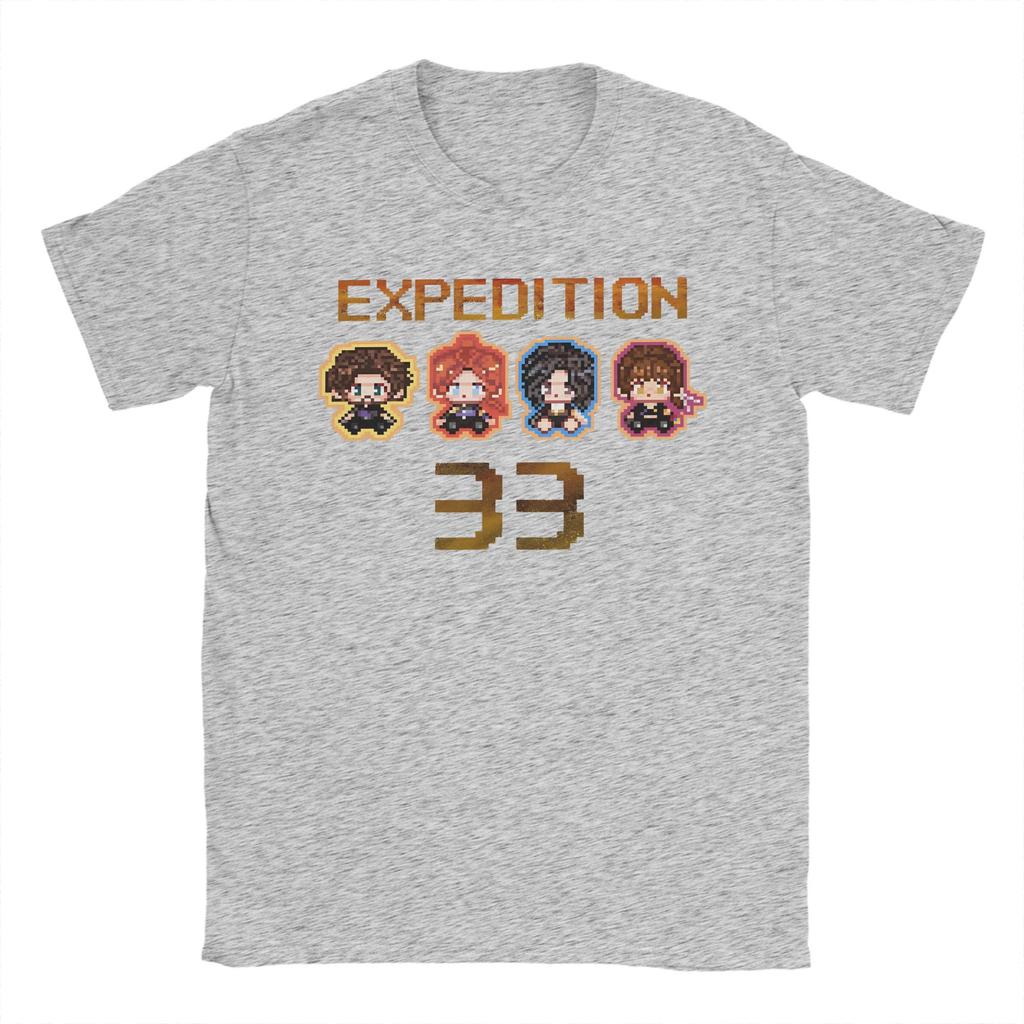 Clair Obscur Expedition 33 Gustav Maelle Lune Sciel TShirts Vintage Cotton Tees Round Neck Short Sleeve T Shirts Clothing