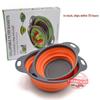Collapsible Colander & Wash Basket with Handle for Fruits and Vegetables
