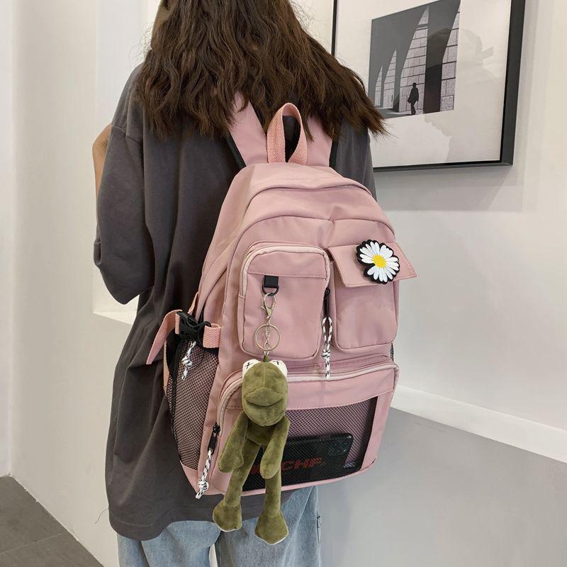Heenns Multifunction Women Backpack Schoolbag Student Summer Canvas Shoulder Bags Casual Teenager Girls Travel Cross Body Color : Brown Heenns Multifunction Women Backpack Schoolbag Student Summer Canvas Shoulder Bags Casual Teenager Girls Travel Cross Body Color : Brown