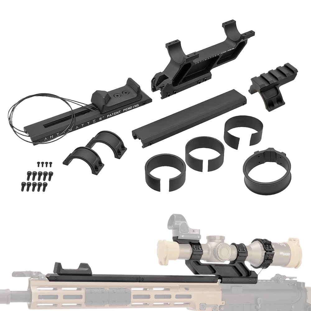 Ryohin Buhin 6068 Aluminum Alloy Evolution Gear ANTIMATTER ScopeSwitch Replica 1.93" High Mount Scope Switch with Offset Mount Base, Black