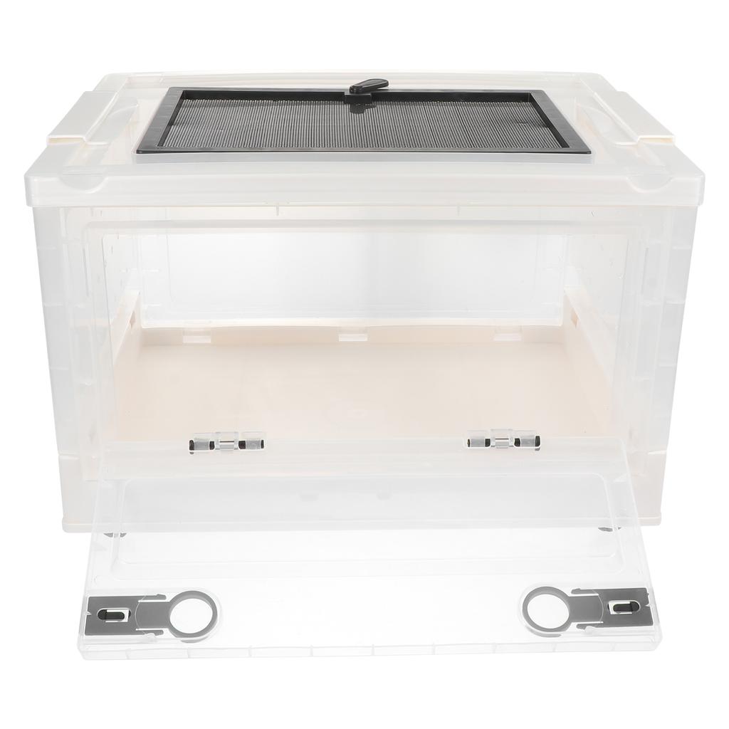 Plastic Hamster Cage Insulated Pet Terrarium Breathable Design Durable Foldable Storage Easy Feeding Houses Lightweight Compact