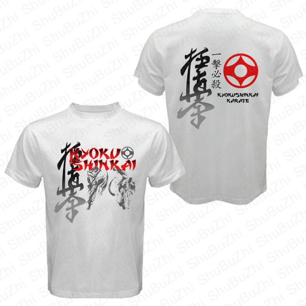 Футболка Kyokushinkai Kyokushin Kai Kan Karate Футболка One Hit Kill Mma Смешанные единоборства Новая мужская летняя хлопковая футболка S