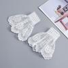 Elegant Lace Trim Wrist Sleeves Decorative Sleeves for Wedding Dress Wrist Accessory Arm Decors For Women Dress Upgrades