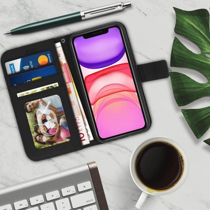 Folio Case - AVIZAR - iPhone 11 - Silicone Gel - Black - Video Stand