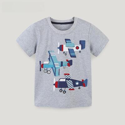 25 Europeiska och Amerikanska Stil Barn Bomulls Tecknade T-shirts - Kortärmade, Rund Hals, Sommarkollektion