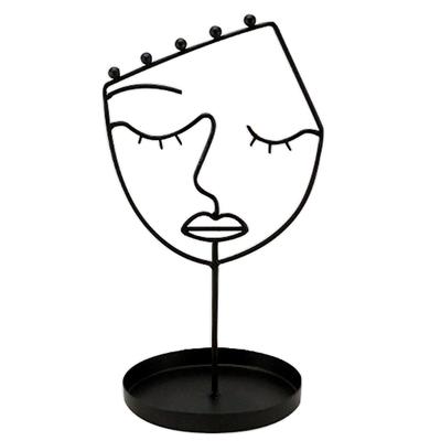 [A3195] - Designový černý držák na šperky 'Boudoir' - 27x14 cm