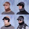 Knitted Winter Hat And Neck Warmer Set With Fleece Lining For Men Outdoor Cold Weather