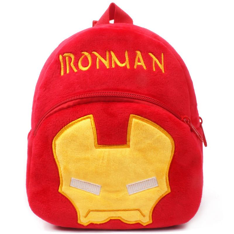 Baby Cute Plush Backpack With Fruit Pattern For Kindergarten Children IronManRed