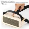 Silicone Protective Cover Case with Faux Leather Handle Strap And Shoulder Strap for Marshall Emberton II Portable BT Speaker Anti-Scratch Audio