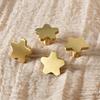 Pure Copper Star Shape Cabinet Knobs Children's Room Five Pointed Star Brass Handles Wardrobe Kitchen Pulls Handle Cupboard Hook