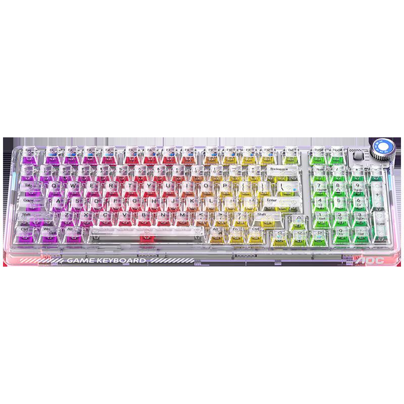 AOCK98 Tri-Mode Transparent Custom Mechanical Keyboard