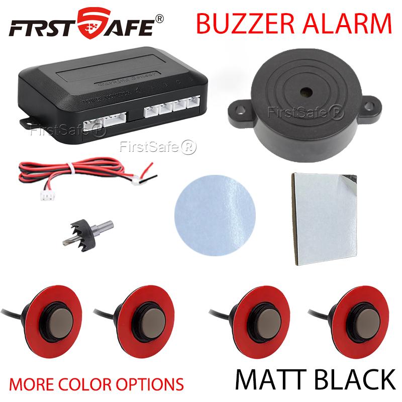 Parking Sensor 6 Colors 16.5mm Flat Sensor Reverse Radar Sound Buzzer Alarm Sound