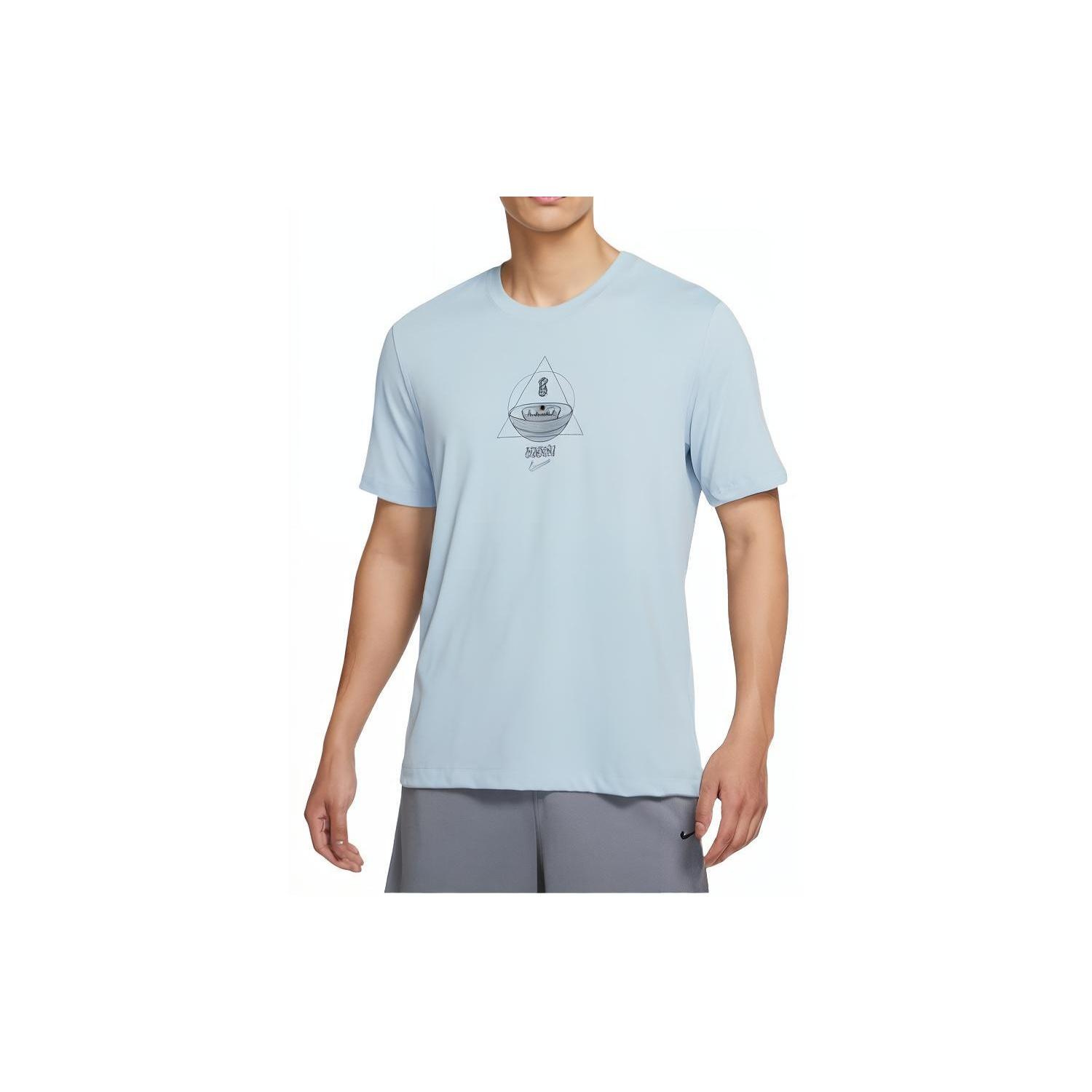 Nike Kyrie Irving Alphabet Pattern T-Shirt Blue Men s DQ1880-425 S