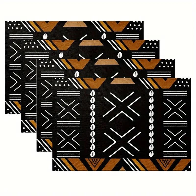 Printed Festival Party Placemats: Stain-Proof, Heat-Resistant Table Decoration