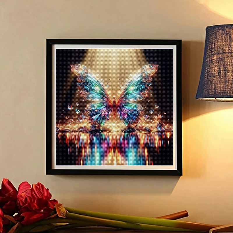 New Arrival 5D DIY Full Circle Diamond Painting "Crystal Butterfly" Embroidery Cross Stitch Home Decor Gift