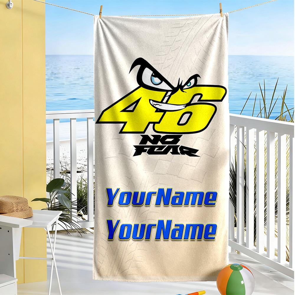 Doctor46 Customized Name Beach Towel Super Soft Absorbent Portable For Swimmingbeachcamping Travel Beach Accessoriesgym