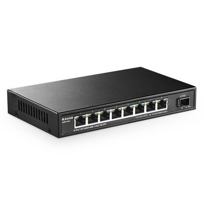 MokerLink 8 Port 2.5G Ethernet Switch with 10G SFP, 8 X 2.5G Base-T Ports Compatible with 10/100/1000Mbps, Metal Unmanaged Fanless Network Switch