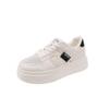 Autumn new breathable tide niche design student versatile height-increasing sports board shoes platform white shoes women