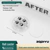 Universal Adhesive Caster Wheels, Silent, Wear-Resistant, Punch-Free Ball Bearings, Thickened Base for Household Use