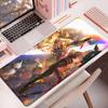 Kawaii Anime Mädchen Schreibtischteppich PC Gummi Zubehör Burnice Weiß Verriegelungskante Mauspads Heißes Spiel Zenless Zone Zero Tastaturmatte
