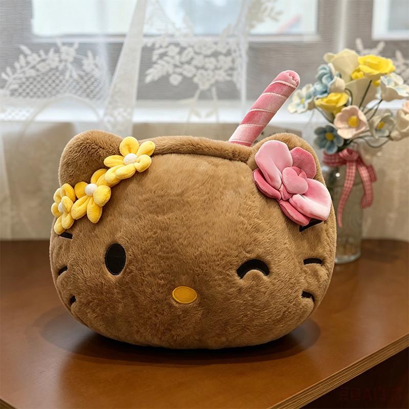 Hello Kitty Plüsch Auto Bett Kissen Weiches Cartoon Kissen Für Mädchen Geschenk 30x30cm