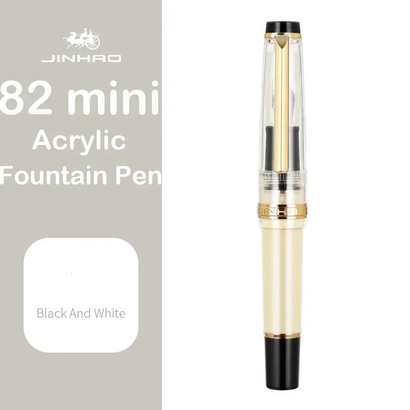 JINHAO 82 Mini Cute Short Portable Fountain Pen Calligraphy Practice Writing Business Pen Office School Supplies Stationery