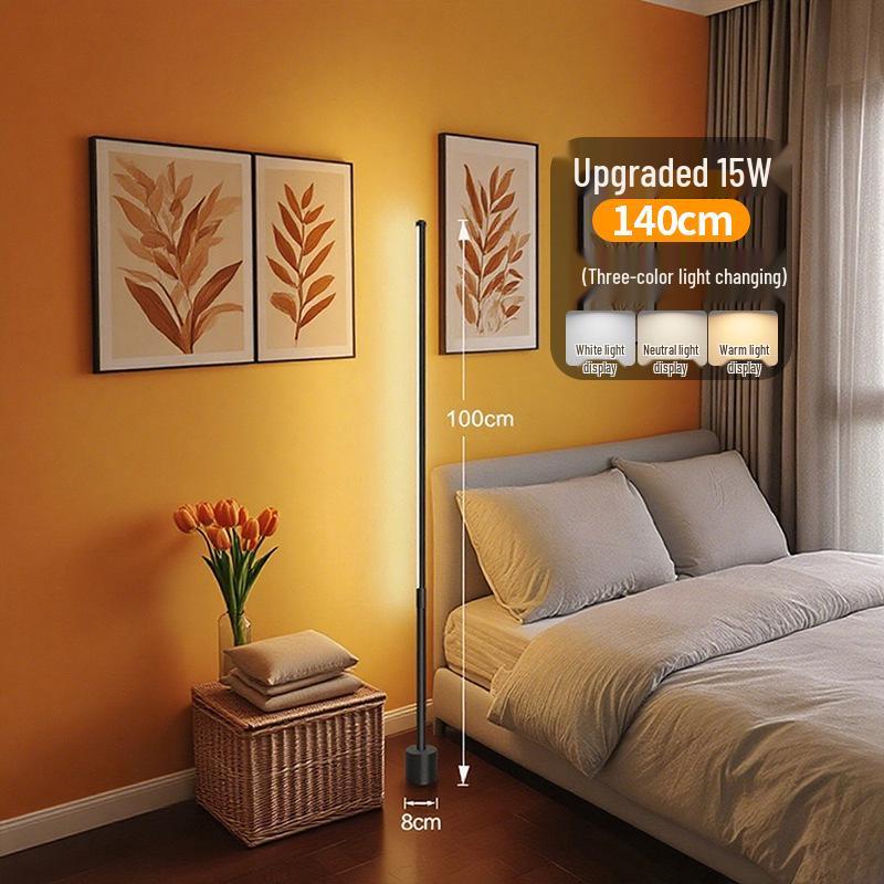 Smart LED Floor Lamp with Voice Control and Remote for Bedroom and Living Room